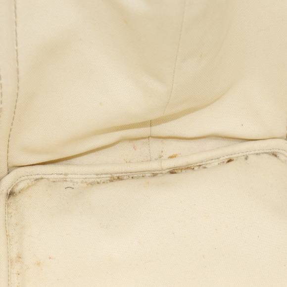 PRADA Canapa MM Hand Bag Canvas Cream Auth 83516 - Picture 16 of 16